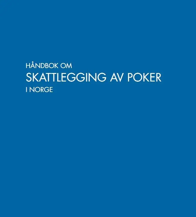 Håndbok om skattlegging av poker i Norge