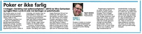 Poker er ikke farlig!